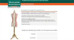 Desktop Screenshot of espaceprestataires.mutuaide.fr