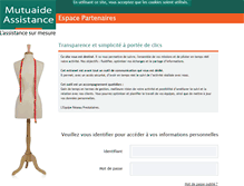 Tablet Screenshot of espaceprestataires.mutuaide.fr